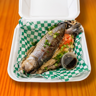 Inihaw Bangus with tomato